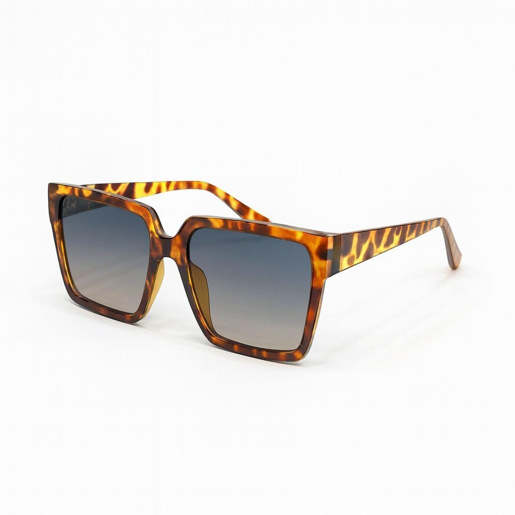 Óculos de Sol Feminino Quadrado Tartaruga Premium