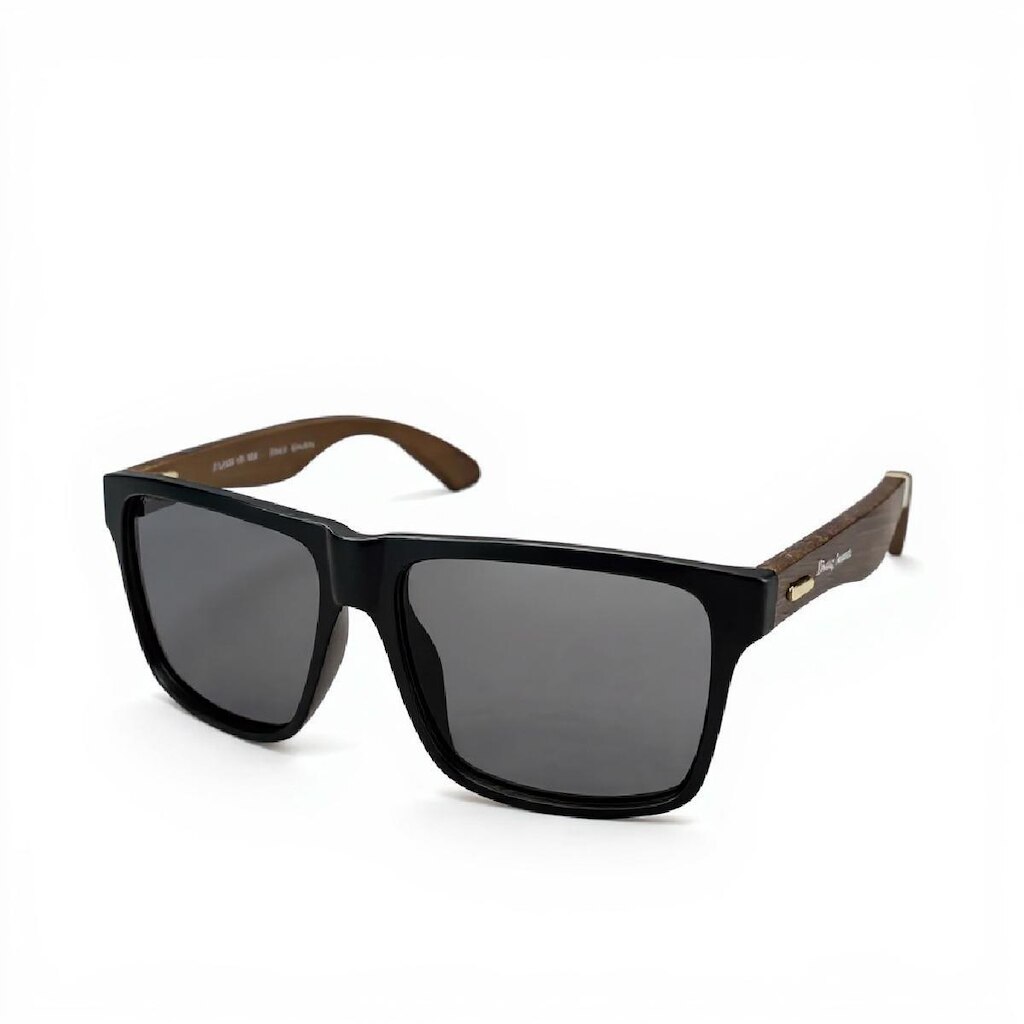 Óculos De Sol Hang Loose Bambu Escuro Preto Original