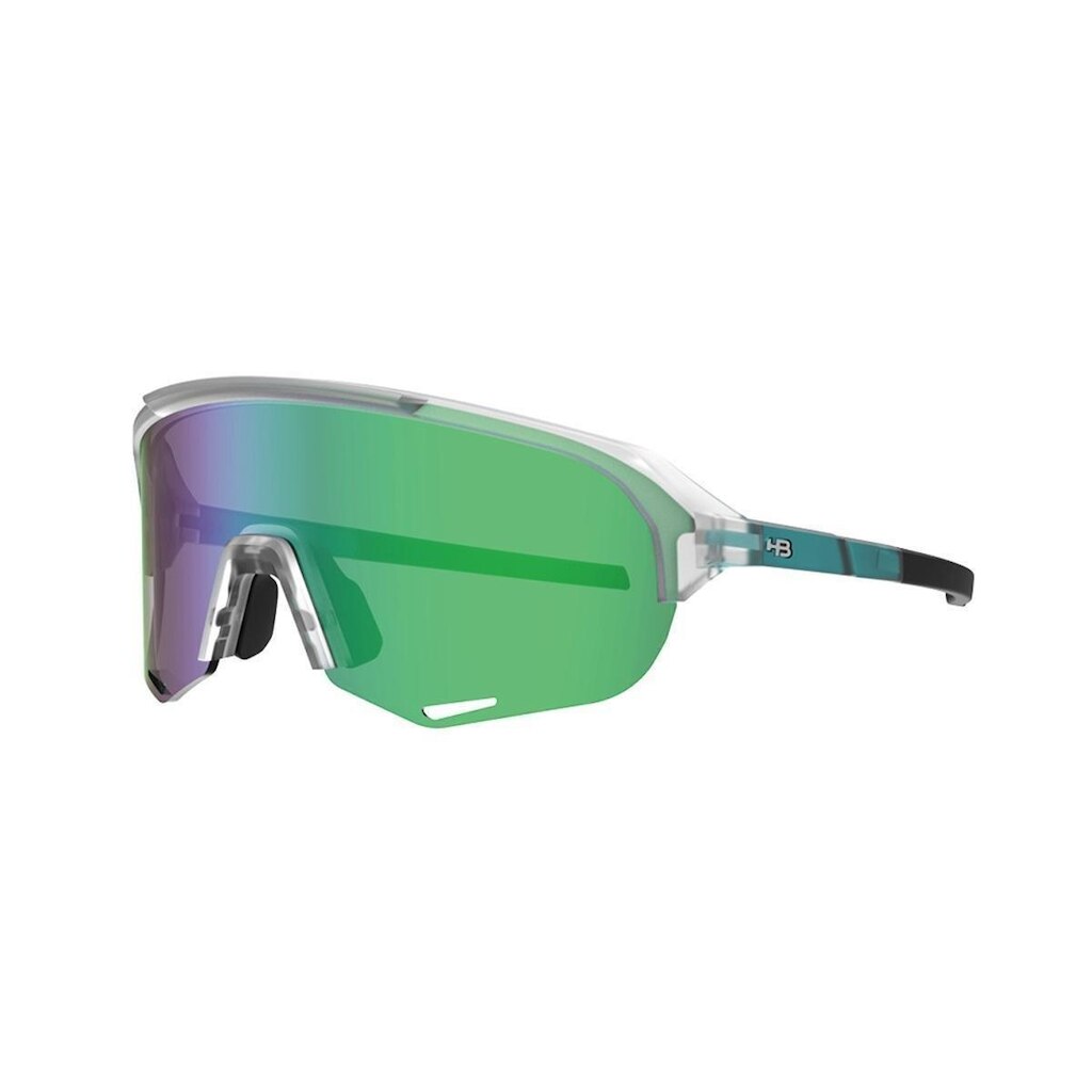 Oculos de Sol Hb Edge R Matte Crystal Pin Gree Green Chrome