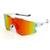 Óculos de Sol HUPI Bari Branco - Lente Vermelho Espelhado - Branco