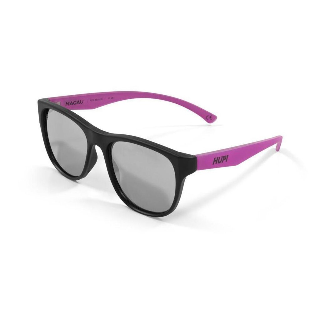 Óculos de Sol HUPI Macau Preto/pink - Lente Prata
