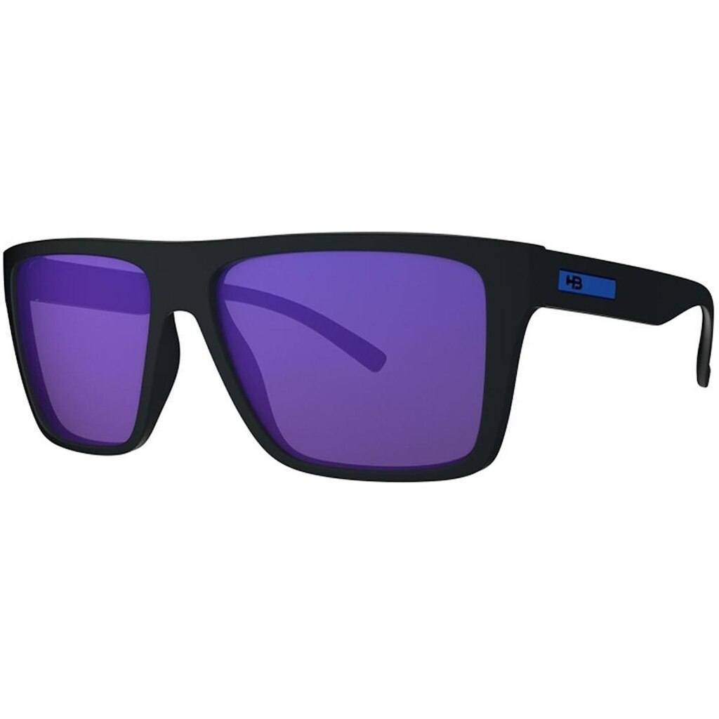 ÓCULOS DE SOL MASCULINO HB FLOYD MATTE BLACK BLUE CHROME