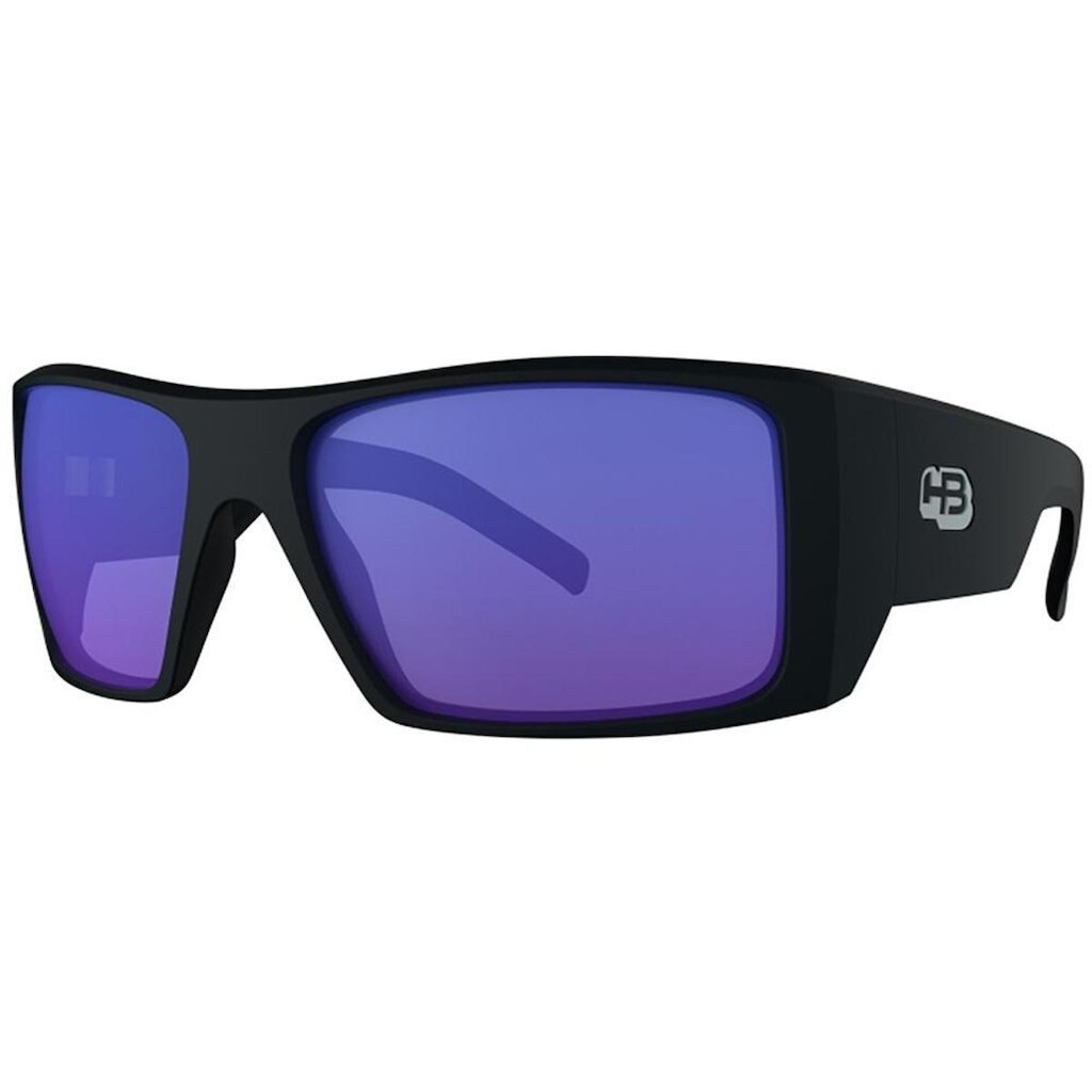 ÓCULOS DE SOL MASCULINO HB ROCKER 2.0 MATTE BLACK BLUE CHROM