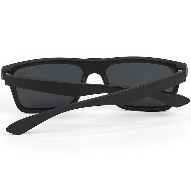 Óculos de Sol Masculino Quadrado Polarizado Proteção UV400 Lentes Pretas Village Heaven 6138