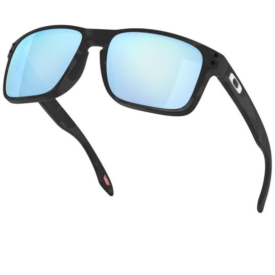 Óculos de Sol Oakley Holbrook Matte Black Camo W/ Prizm Deep Water Polarized