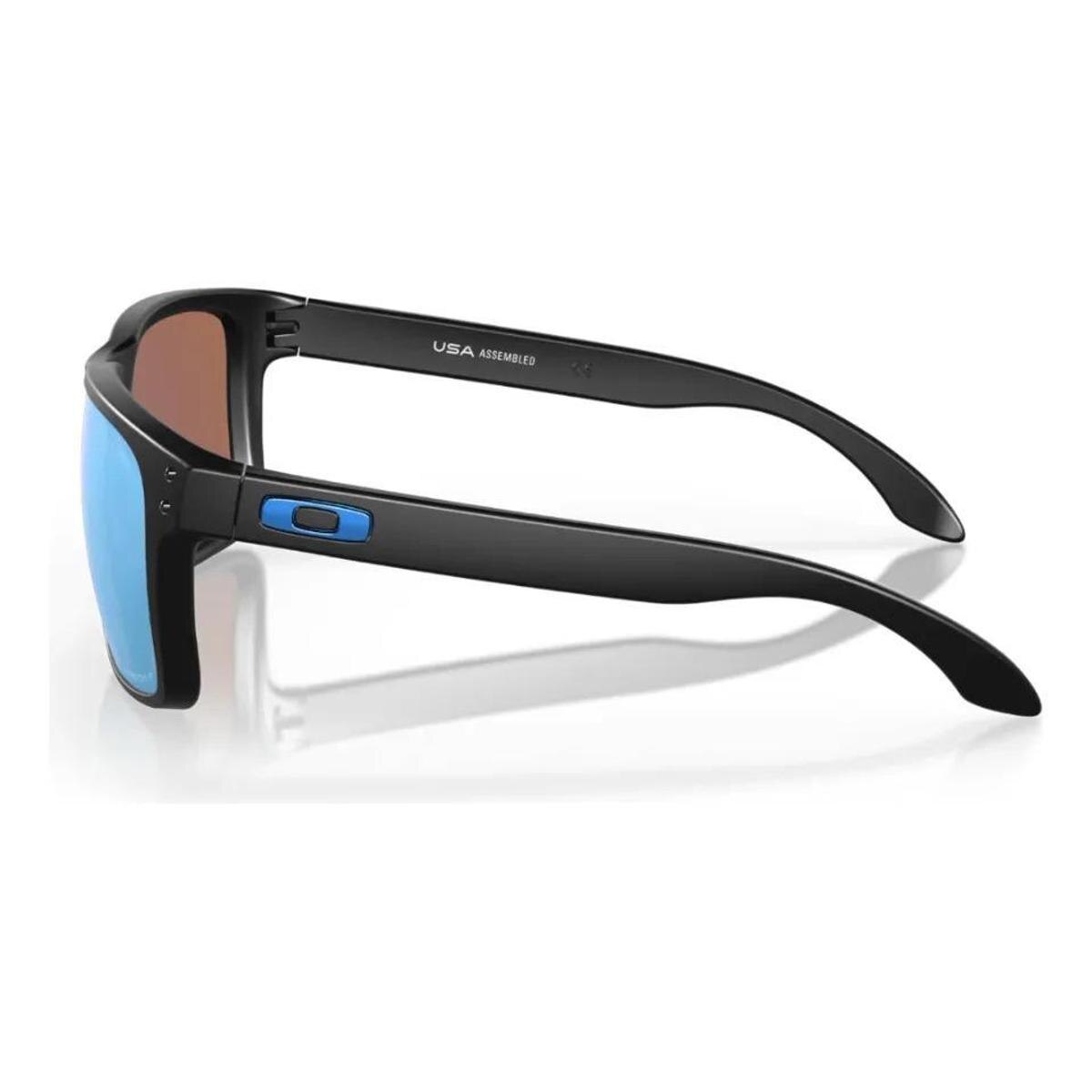 Óculos De Sol Oakley Holbrook Xl Prizm Deep Water Polar - Preto