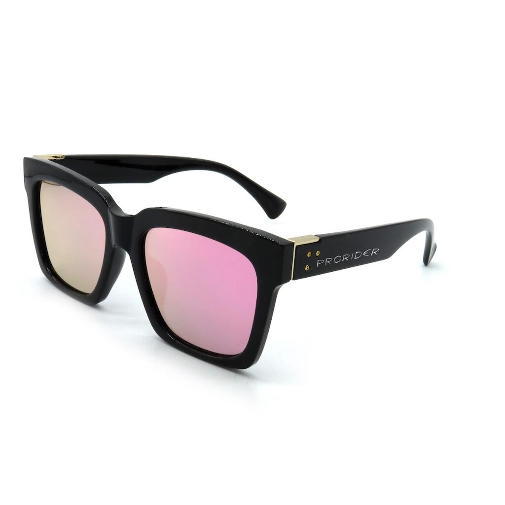 Óculos de Sol Prorider Casual Preto e Dourado com Lentes Espelhadas - BIOTOM27