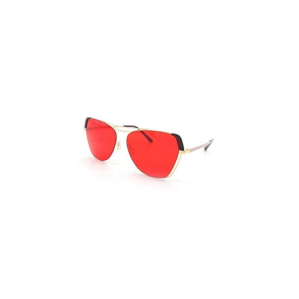 óculos de sol prorider dourado com lente vermelho