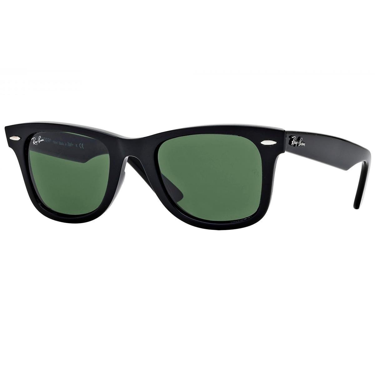Óculos de Sol Ray-Ban Wayfarer Original Classic Large Lentes Verdes - RB2140 Menor preço em Óculos de Sol Ray-Ban Wayfarer Original Classic Large Lentes Verdes - RB2140