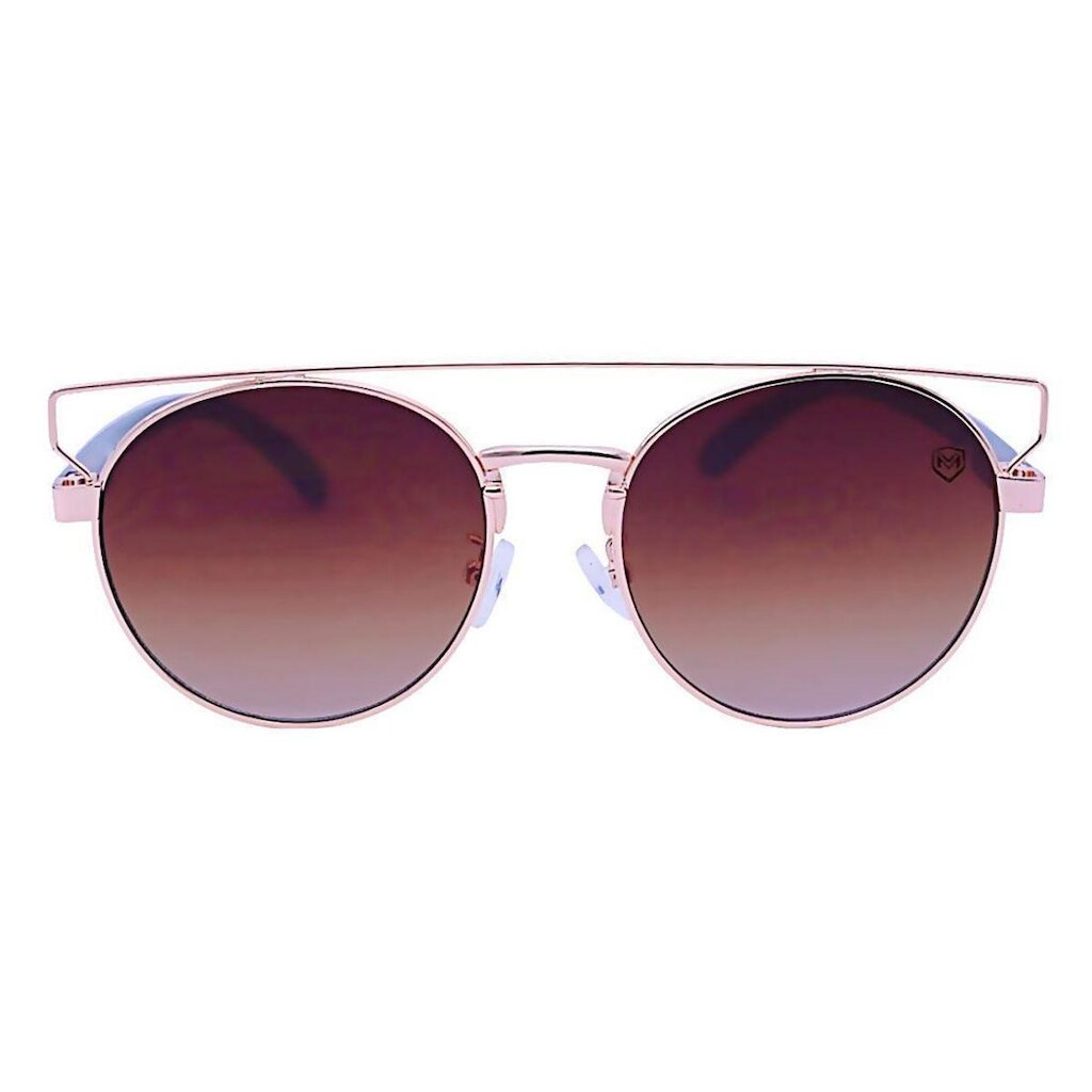 Óculos De Sol Redondo Gateado Metal/Acetato Mackage - Margot