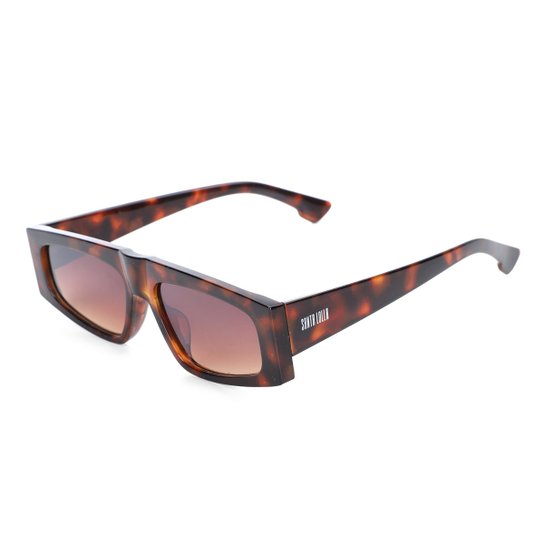 Óculos de Sol Santa Lolla Retrô Tartaruga MG1281-C4 Feminino - Marrom Menor preço em Óculos de Sol Santa Lolla Retrô Tartaruga MG1281-C4 Feminino - Marrom
