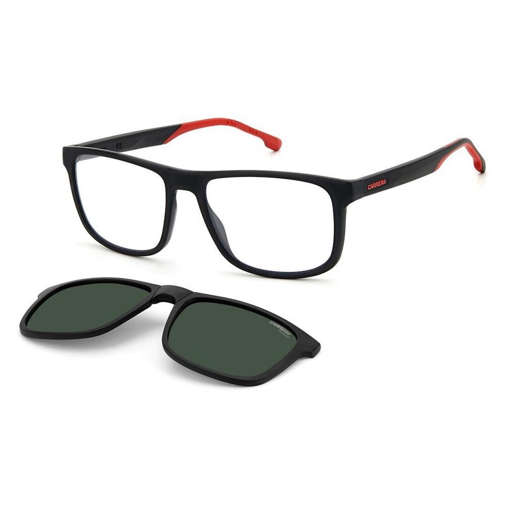 Óculos De Sol Solar Carrera 8053/CS Preto Clip-On Polarizado