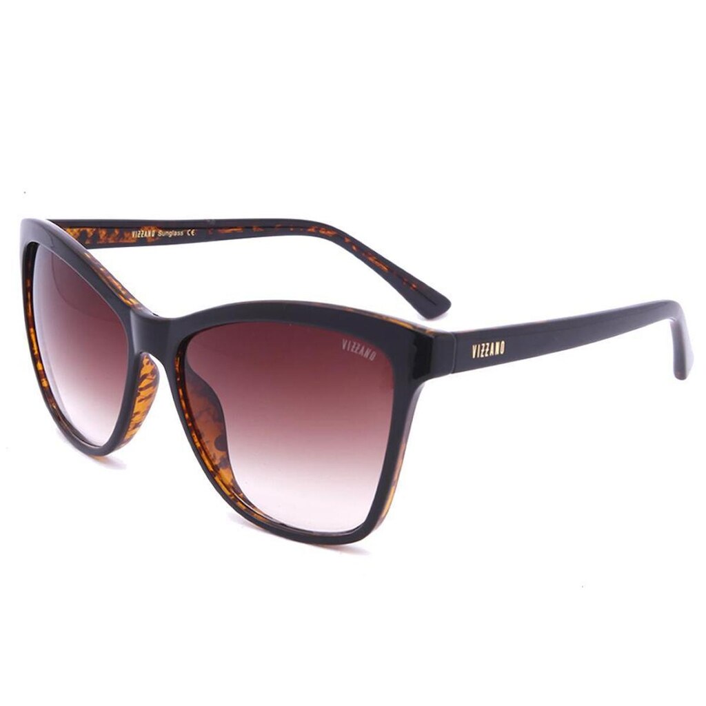 Óculos de Sol Solar Vizzano Ouro 18S AV123 Degradê Marrom