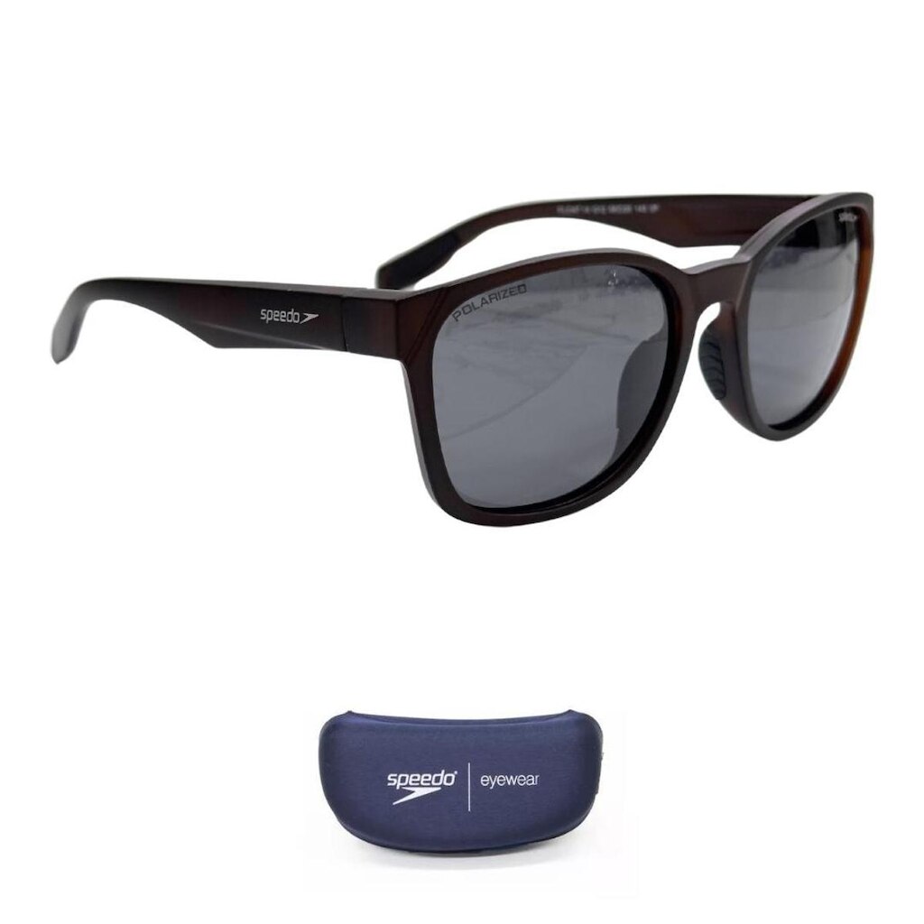 Óculos de Sol Speedo Float 14 G12 Café Fosco Polarizado
