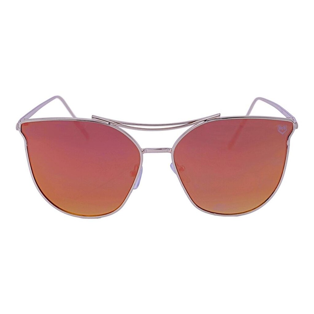 Óculos de Sol Unissex Quadrado Gateado Metal Mackage