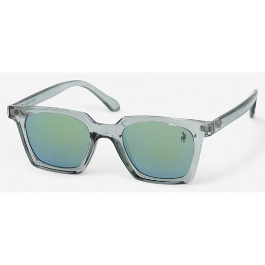 Óculos de Sol Unissex Quadrado Polo London Club UV400 + Case