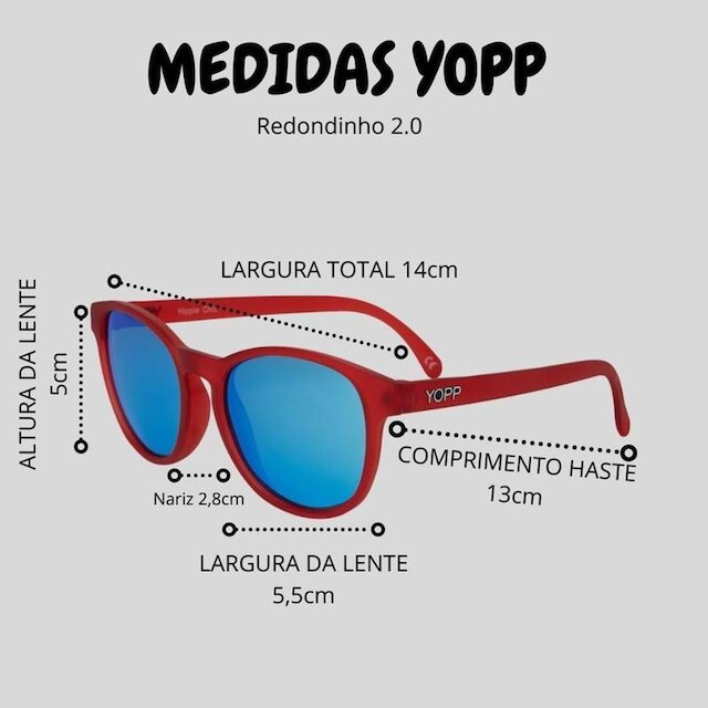 Óculos de Sol Yopp Polarizado Uv400 Pooh