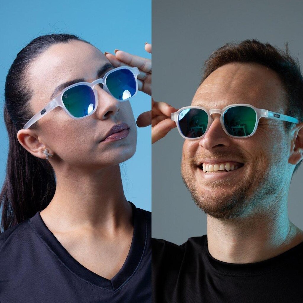 Óculos HUPI Vibe Cristal Lente Verde Espelhado