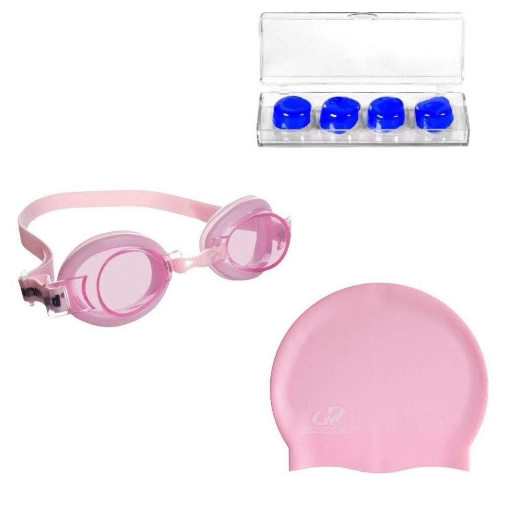 Óculos Natação Hammerhead Focus  Júnior 1.0 + Touca + Protetor de ouvido