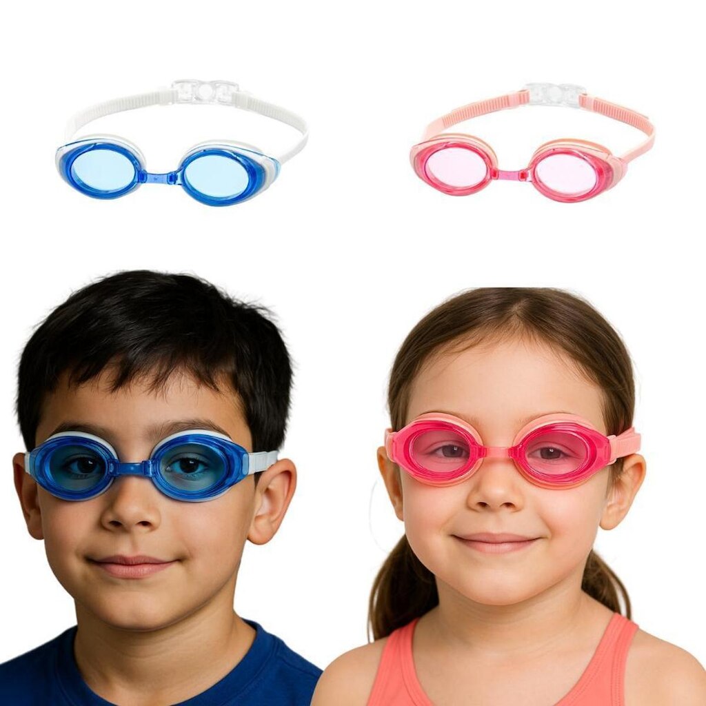 Óculos Natação Miopia Kids Teen Shark Com Lente Grau 6 a 14a
