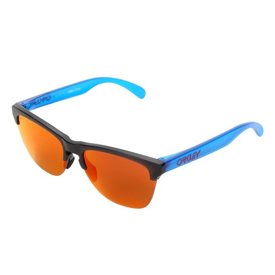 Óculos Oakley Frogskins Lite - Laranja+Azul é ruim? Óculos Oakley Frogskins Lite - Laranja+Azul é boa?