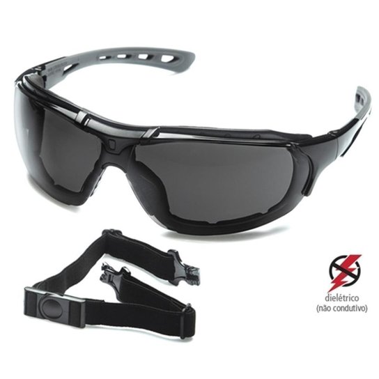 OCULOS PROTEÇÃO UV STEELFLEX ANTI EMBAÇANTE ROMA - Preto Menor preço em OCULOS PROTEÇÃO UV STEELFLEX ANTI EMBAÇANTE ROMA - Preto