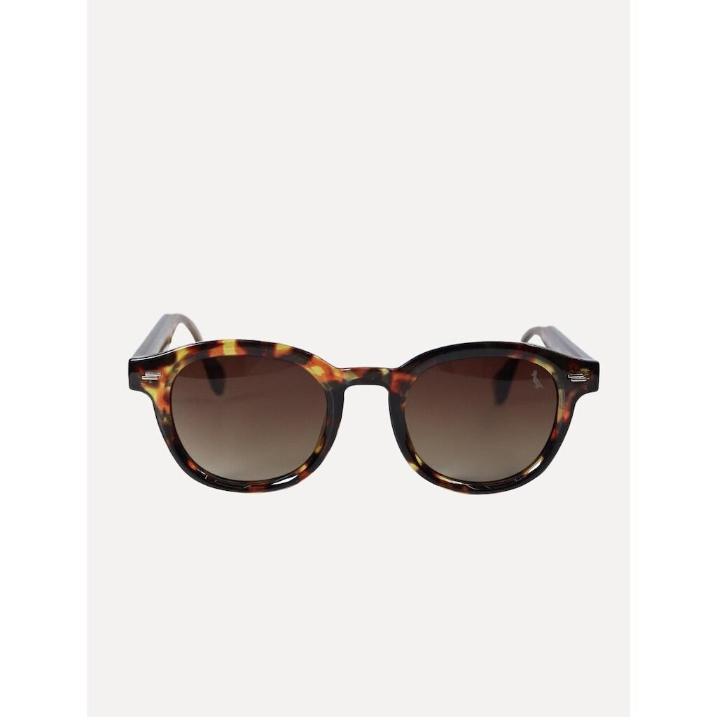 Óculos Reserva de Sol Masculino Round Plate Tortoise