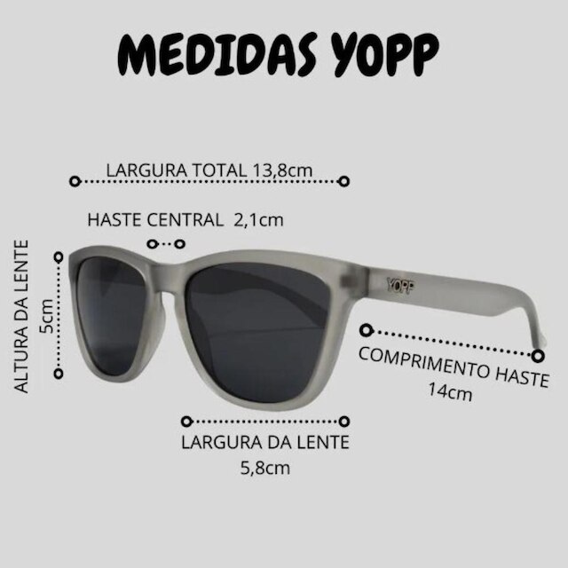 Óculos Sol Polarizado Yopp Modelo Somente para Veganos Proteção Esportivo Leve Beach Tennis Verde