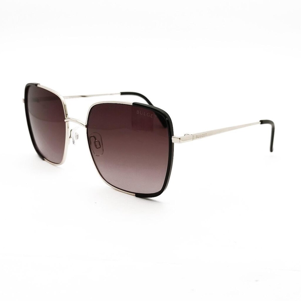 Óculos Solar Bulget Bg8018 09a  Brilho Lente Cinza Degradê