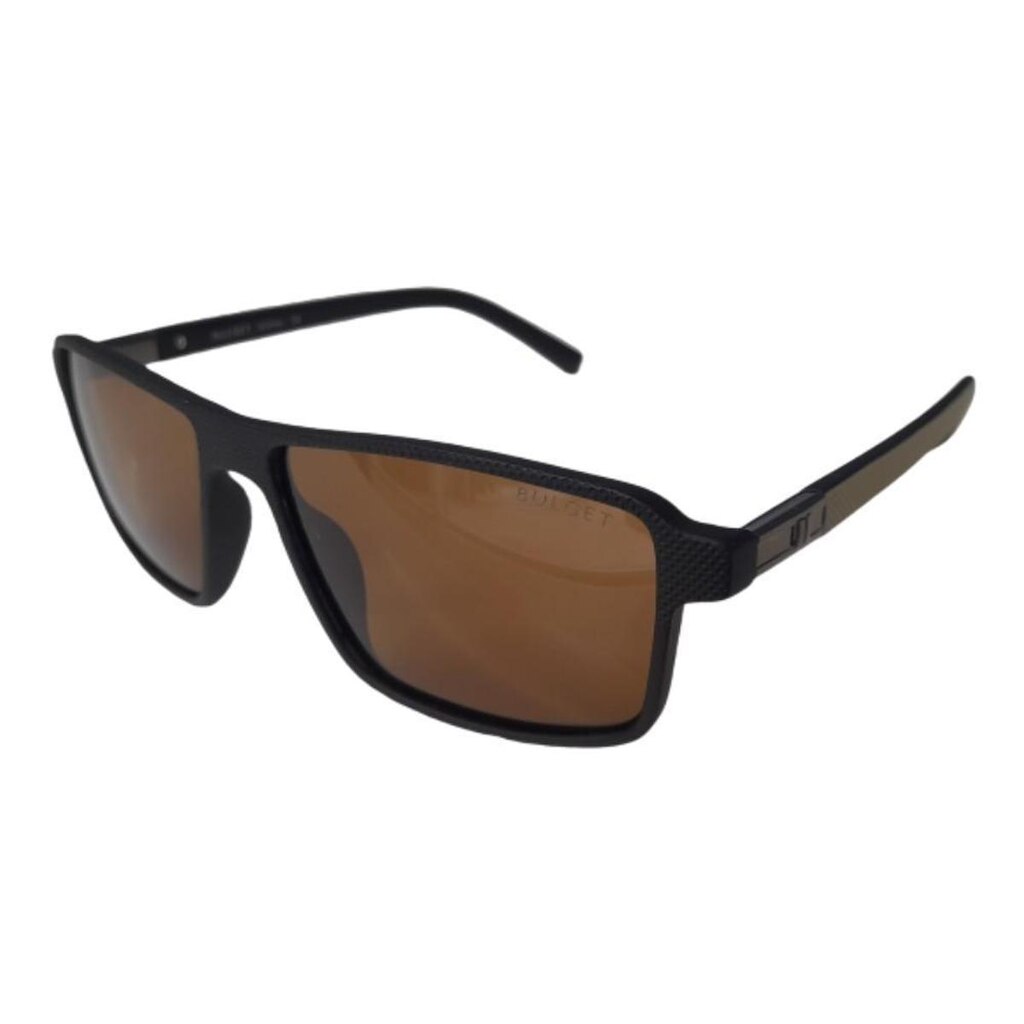 Óculos Solar Bulget Bg8050m A12  Fosco Lente Marrom Polarizada
