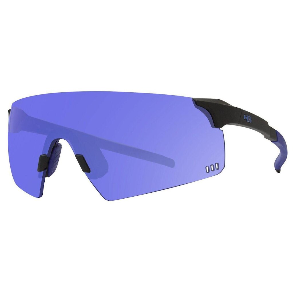 Óculos Solar Hb Quad R Matte Black Blue Chrome 10100230243024