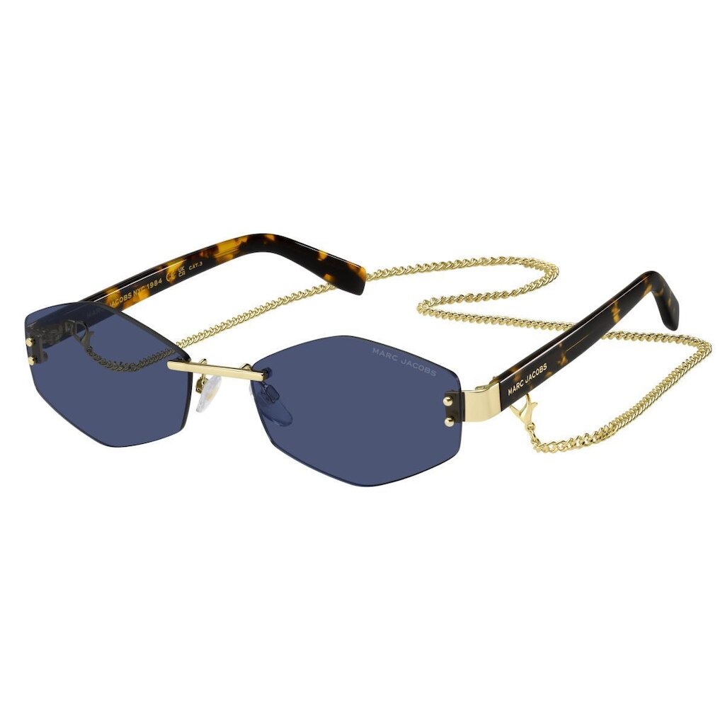Óculos Solar Marc Jacobs 496/s Lks 57 Brilho Lente Azul
