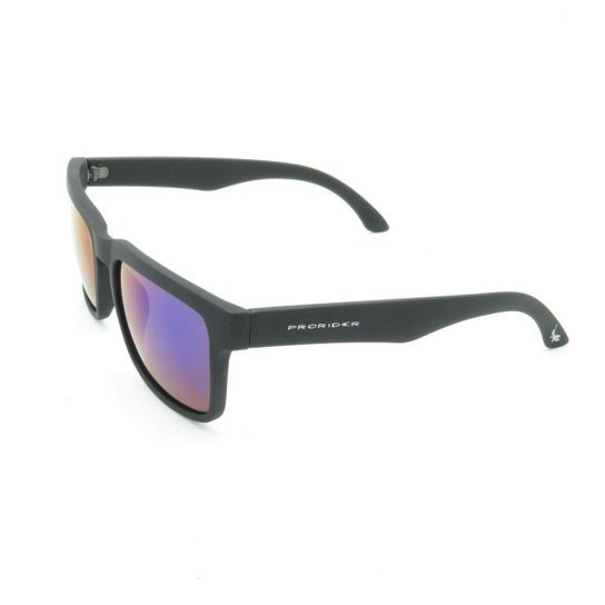 Óculos Solar Prorider Fosco Com Lente Espelhada - Preto Menor preço em Óculos Solar Prorider Fosco Com Lente Espelhada - Preto