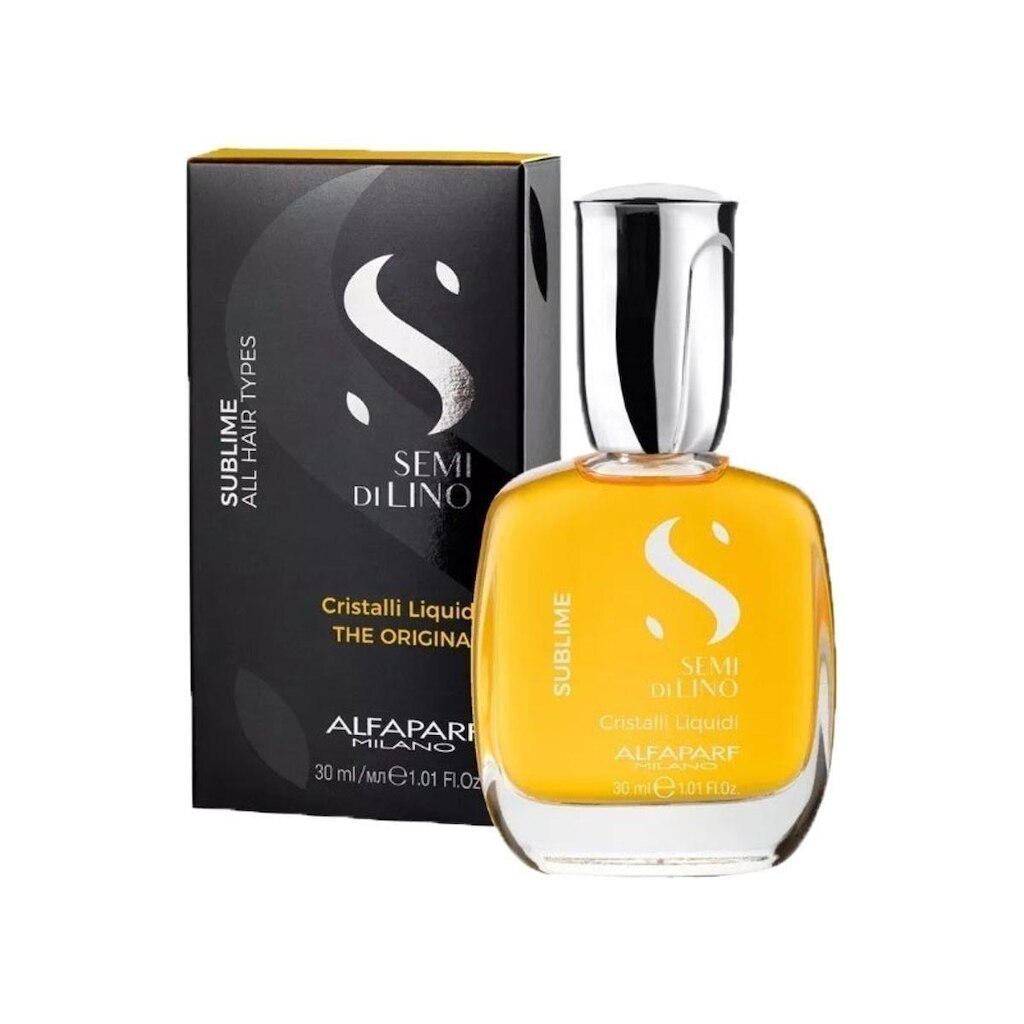Óleo Alfaparf Milano Semi Di Lino Sublime Cristalli Liquidi 30 Ml