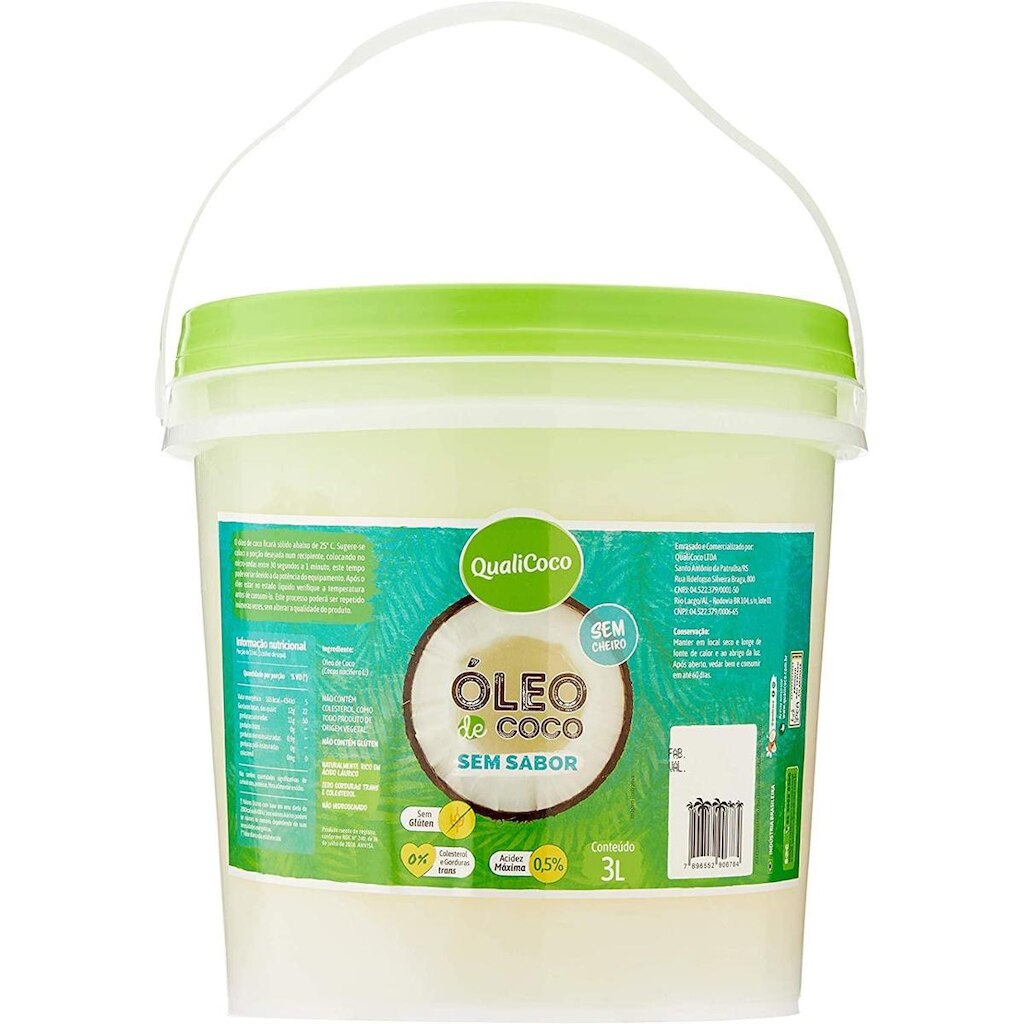Oleo Coco sem Sabor 3L - Qualicoco
