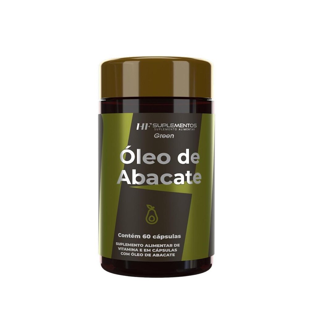 OLEO DE ABACATE COM VITAMINAS 1000MG 60 CAPS HF SUPLEMENTS