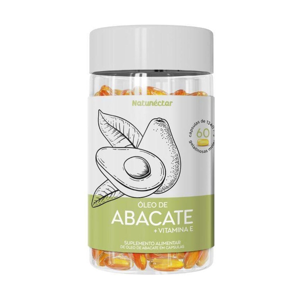 Óleo de Abacate + Vitamina E 1340mg Natunectar - 60 cápsulas