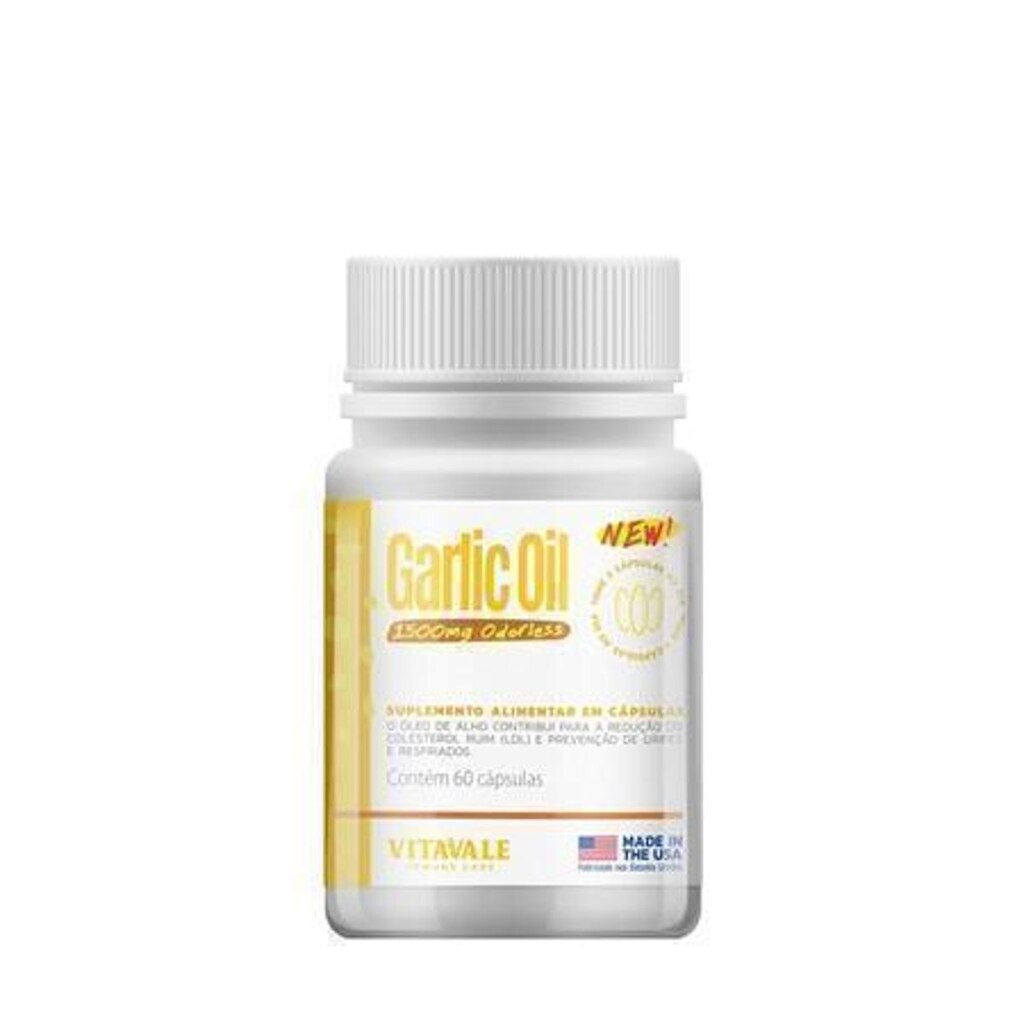 Óleo de Alh0 1500mg Sem Cheiro Vitavale 60 cáspulas