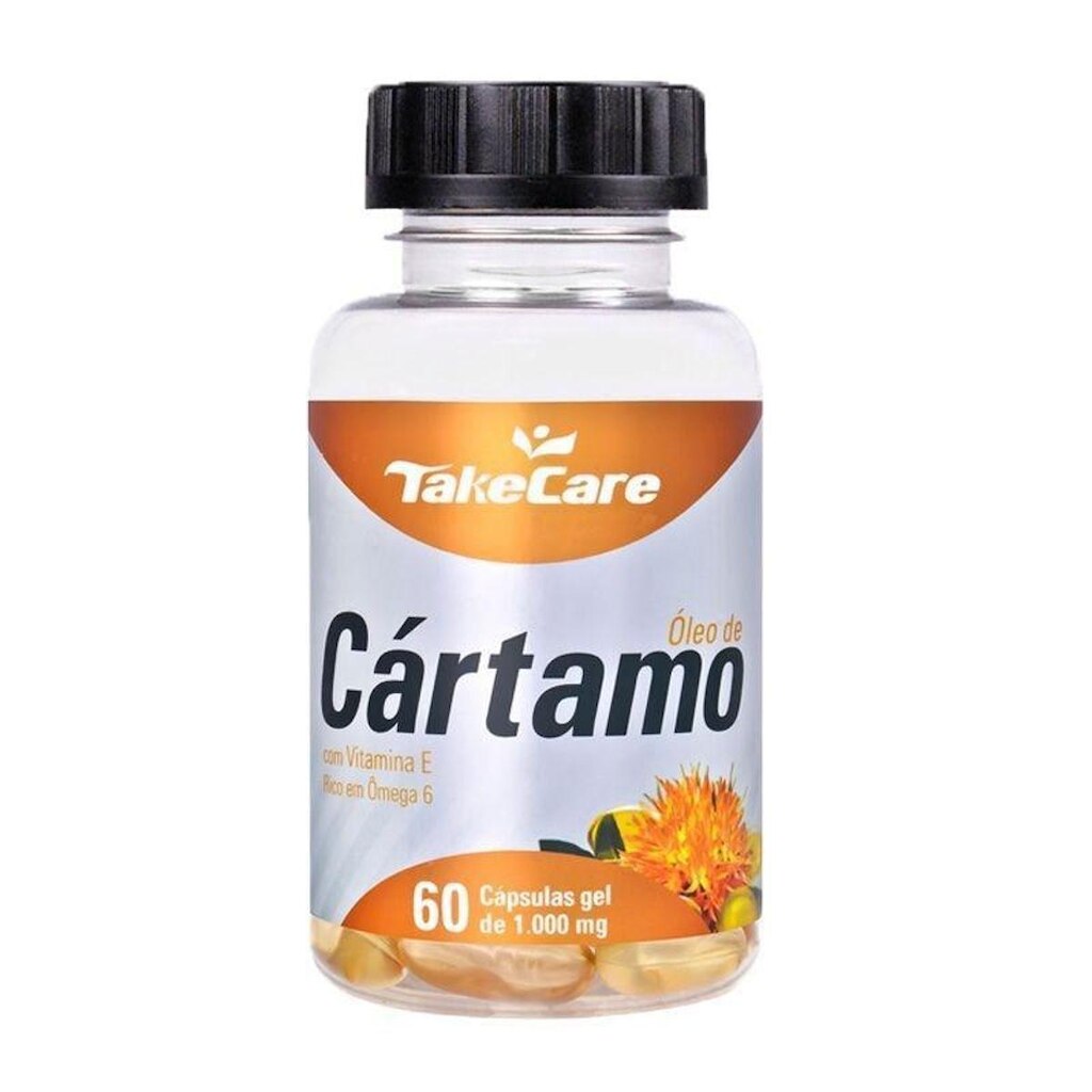 Óleo de Cártamo com Vitamina E - 60 Cápsulas - Take Care