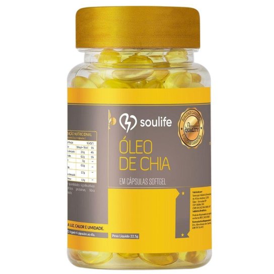 Óleo de Chia Soulife 500mg - 30 Cáps -