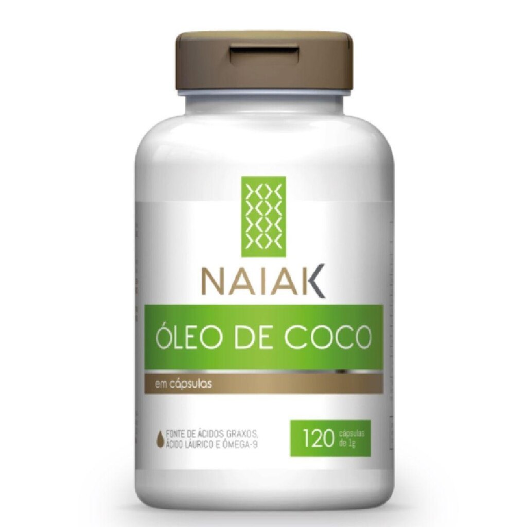 Óleo de Coco 120 Cápsulas Naiak