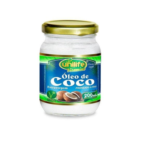 Óleo de Coco Extra virgem - 200 ml - Unilife -
