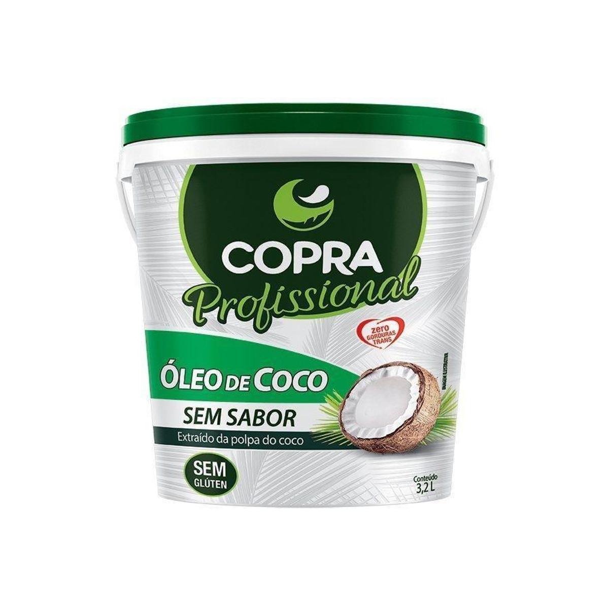 Óleo de Coco sem sabor Balde 3,2kg - Copra Menor preço em Óleo de Coco sem sabor Balde 3,2kg - Copra