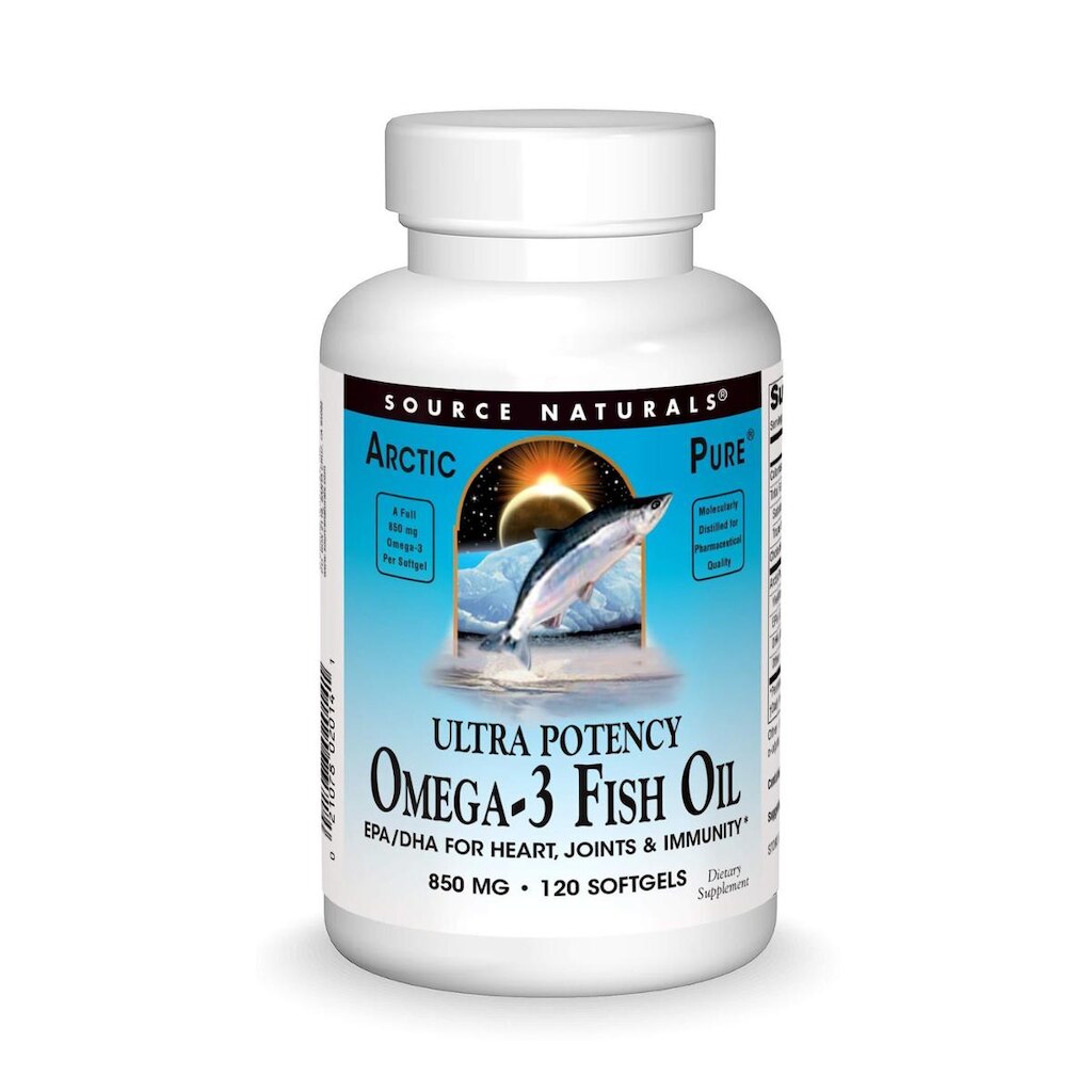 Óleo de peixe Source Naturals ArcticPure Ultra Potency 850 mg
