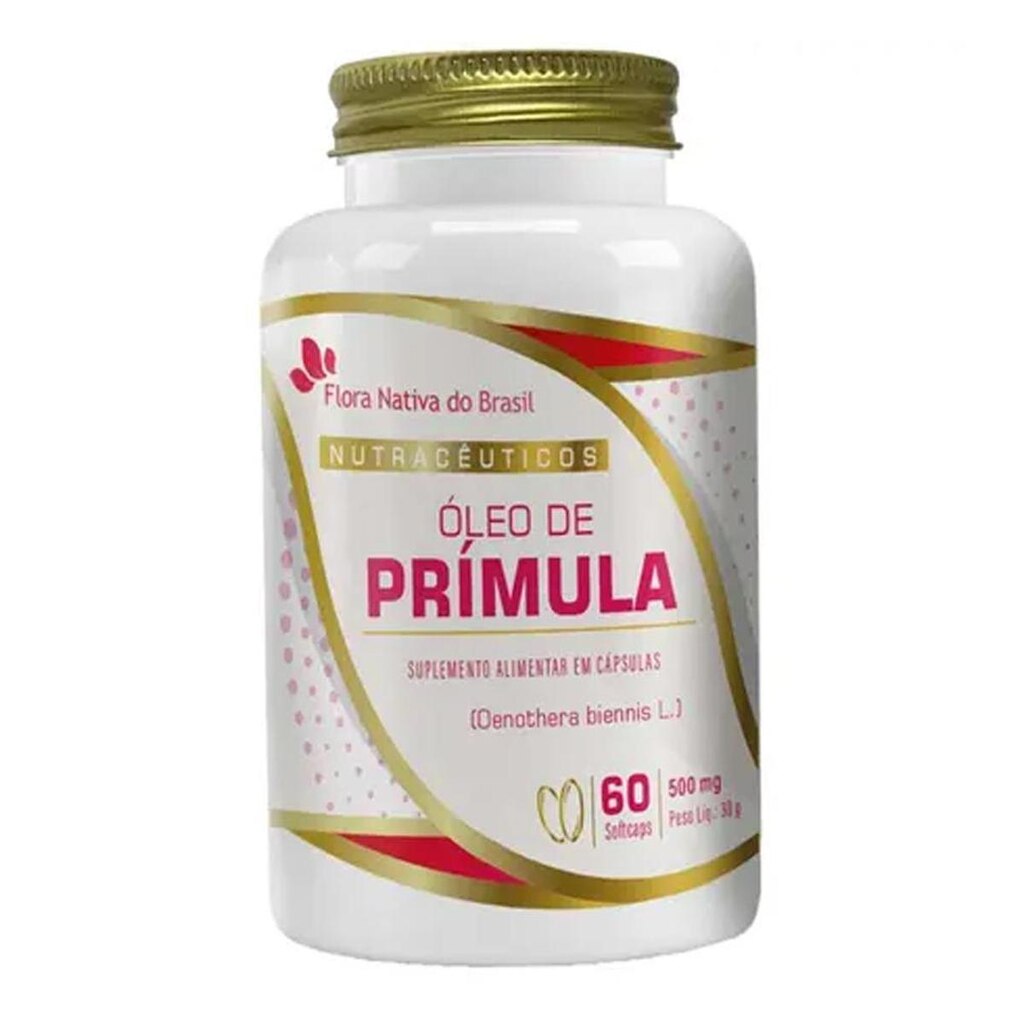 Óleo de Prímula 100% Puro 60 SoftCaps 500mg - Flora Nativa do Brasil