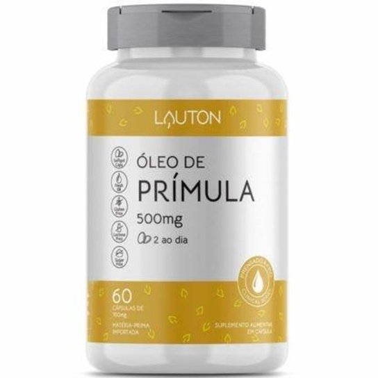 Óleo de Primula 500mg 60 cáps - Lauton Menor preço em Óleo de Primula 500mg 60 cáps - Lauton