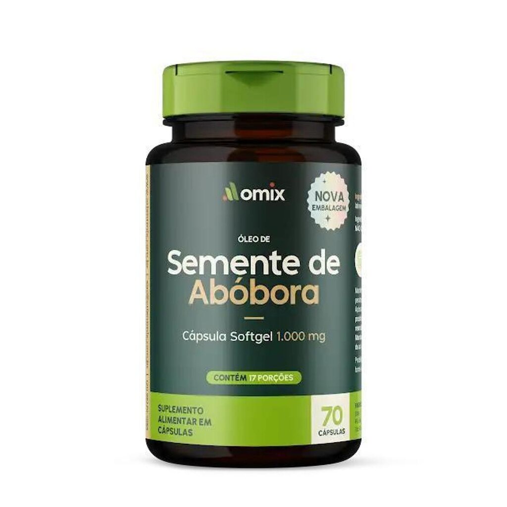Óleo De Semente De Abóbora (1 G) - 70 Cápsulas - Omix