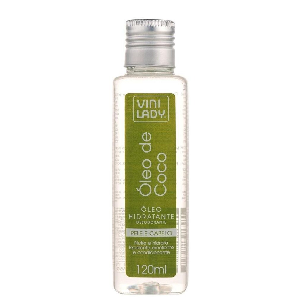 Óleo Hidratante Pele e Cabelo Coco 120ml Vini Lady