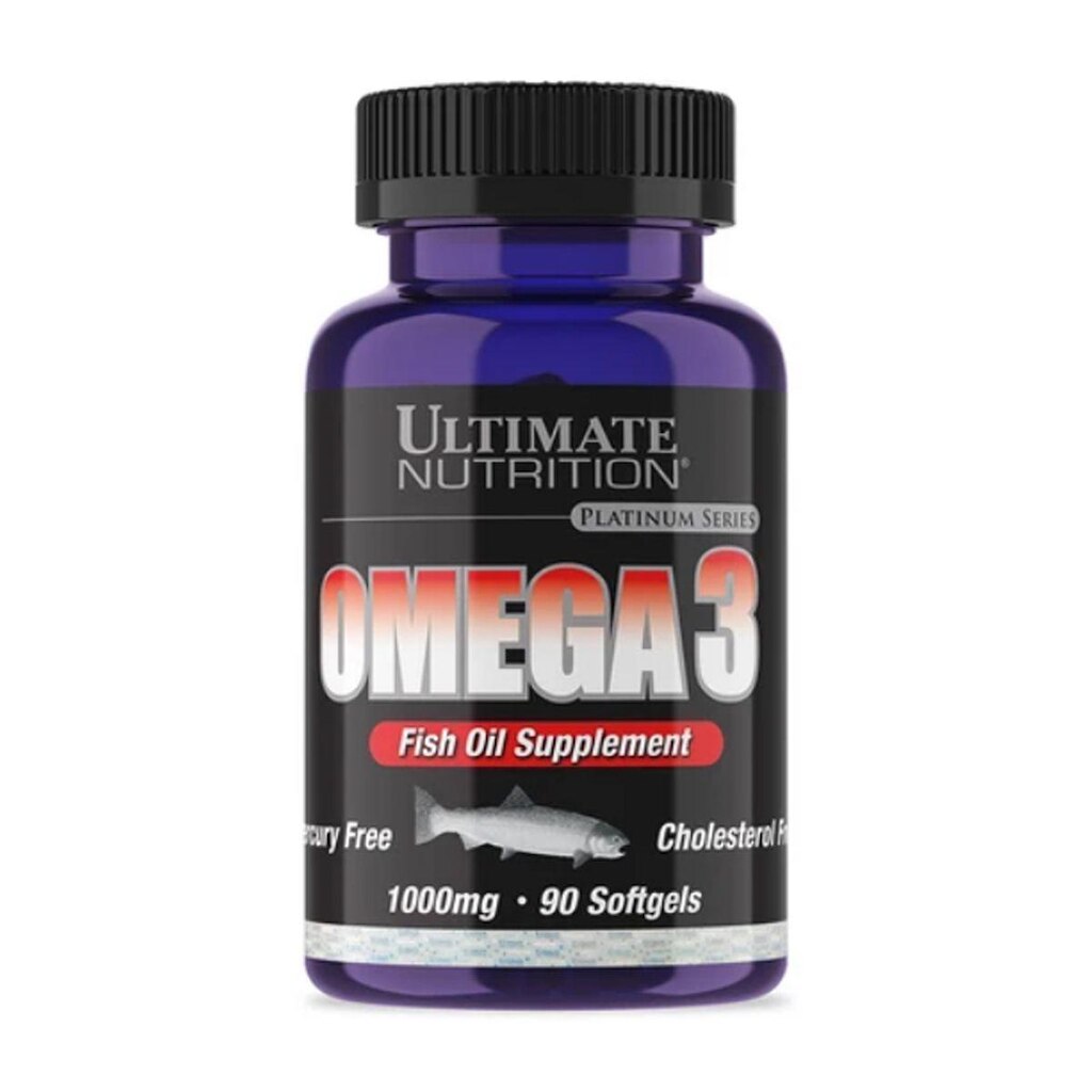 Ômega 3 1000mg  90 Cáps    Ultimate Nutrition