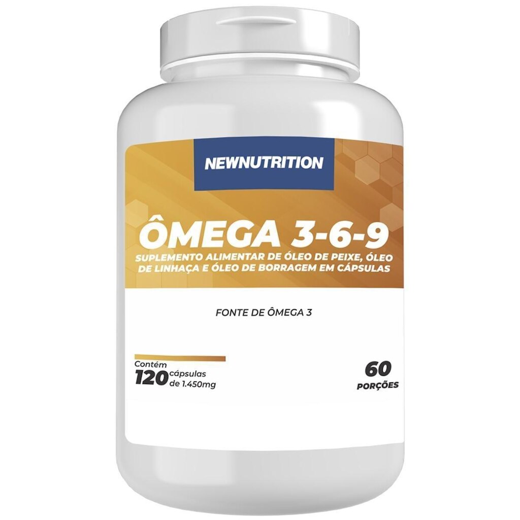 Ômega 3-6-9 - 120 Cápsulas NewNutrition